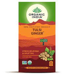 Organic India Tulsi Ginger 25 Tea Bags