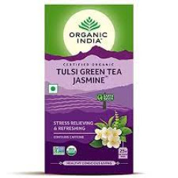 Organic India Tulsi Green Tea Jasmine 25 Tea Bags