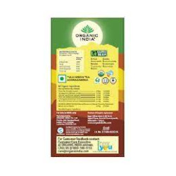 Organic India Tulsi Green Tea Ashwagandha 25 Tea Bags