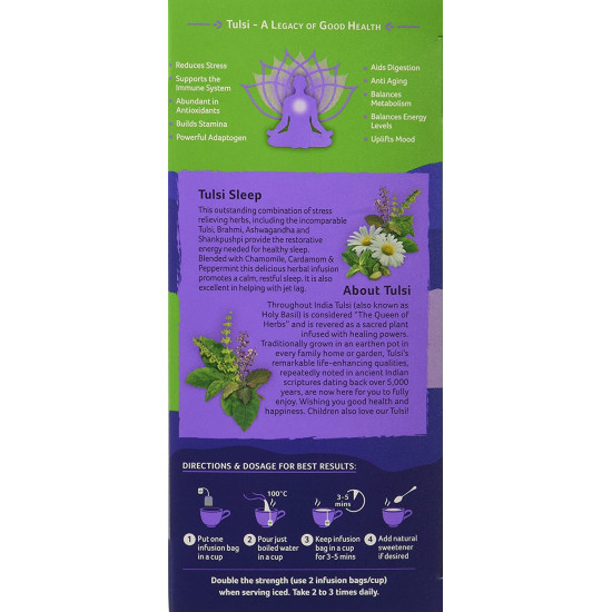 Organic India Tulsi Sleep 25 Tea Bags 