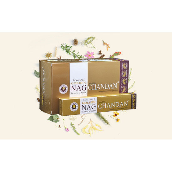 Vijayshree Golden Nag Chandan incense 12 x 15 gm