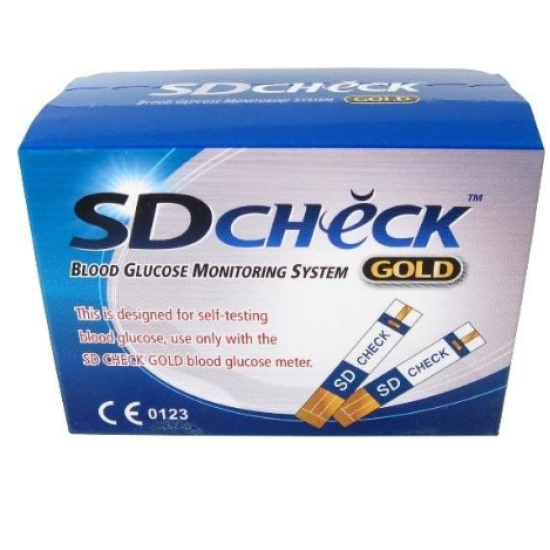 SD CHECK GOLD GLUCOMETER STRIPS