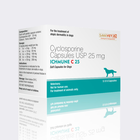 ICHMUNE C 25MG CAPSULES (Cyclosporine)