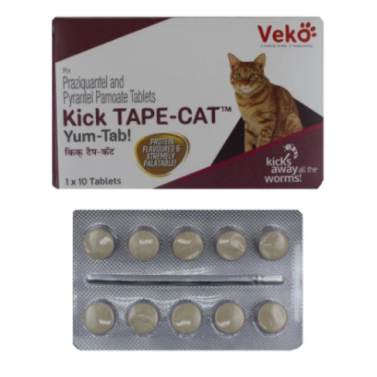 KICK TAPE CAT TAB 10s(Praziquantel)